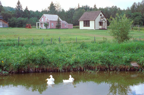 Over a dozen historic buildings and furnishings may be seen at the Acadian Village in Van Buren. Courtesy of Acadia National Park Archives. Photograph by Thomas C. Gray, 1996.