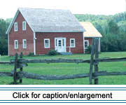 The Morneault House, built in Grand Isle, Maine the mid-1800s, is typical of the type of homes built by well-to-do residents of the Upper St. John Valley.